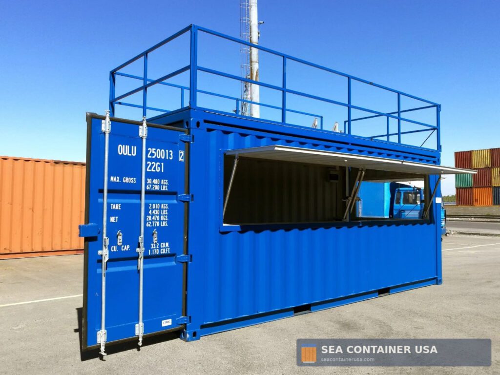 20FT STORE CONTAINER WITH ROOF TERRACE